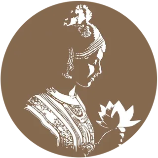 🌸 woman, traditional clothing, lotus, culture, ethnic telegram sticker