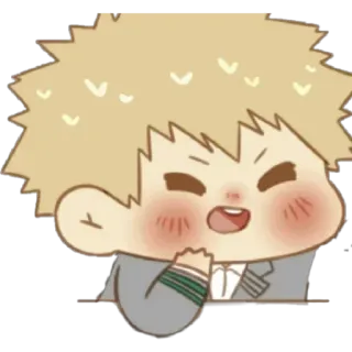 😊 Bakugo Katsuki My Hero Academia anime, sticker, Bakugo, My Hero Academia, cartoon, character telegram sticker