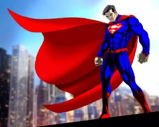 🦸 Superman superhero, comic book, cape, superman, dc comics telegram sticker