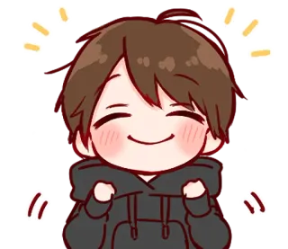 🌟 Cartoni animati, Anime, Felice, Festa telegram sticker