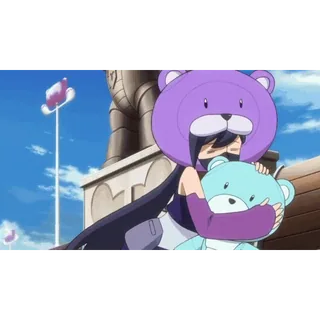 🫂 anime, girl, bear, cute, purple, hug telegram sticker