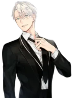 😎 Anime, Hombre, Esmoquin, Corbata, Masculino, Formal, Elegante telegram sticker