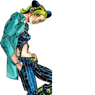 ❓ Jolyne Cujoh JoJo's Bizarre Adventure jojo, anime, manga, jolyne, stone ocean, personnage, jolyne cujoh telegram sticker