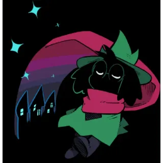 💤 Ralsei Deltarune deltarune, rpg, personaje, mono, videojuego telegram sticker