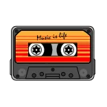 📼 Music is life Cassette audio, Musique, Rétro, Vintage, Années 80, Années 90, Analogique, La musique, c'est la vie whatsapp sticker