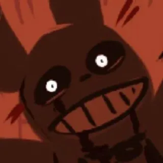 🌟 Springtrap Five Nights at Freddy's horror, animatronic, rabbit, evil telegram sticker