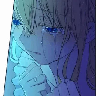 🎟 Anime, Llorando, Triste, Chica, Manga, Lágrimas whatsapp sticker