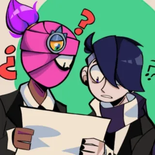 🤨 dessin animé, personnage, illustration, autocollant telegram sticker