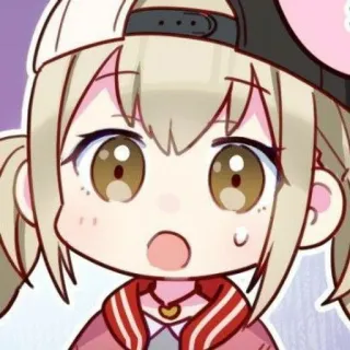 😥 Anime, Chibi, Menina, Kawaii, Desenho animado, Fofo, Adesivo whatsapp sticker