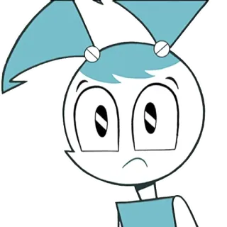 😱 Jenny Wakeman My Life as a Teenage Robot animé, dessin animé, robot, Jenny Wakeman, robot ado, Nickelodeon telegram sticker
