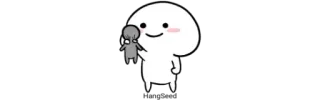😐 cartoon, sticker, cute, character whatsapp sticker