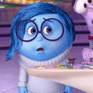 🤖 Sadness Inside Out Tristezza, Inside Out, Emozione, Cartone animato, Film, Disney telegram sticker
