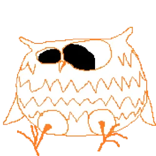 🤓 burung hantu, binatang, burung, lucu, stiker, kartun telegram sticker