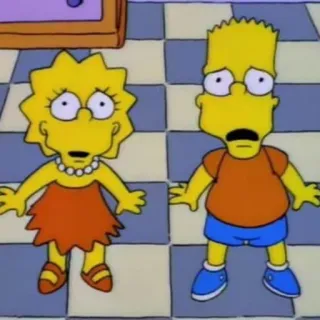😳 Bart Simpson The Simpsons Die Simpsons, Bart Simpson, Lisa Simpson, Cartoon, Zeichentrick, Kinder, Familie whatsapp sticker
