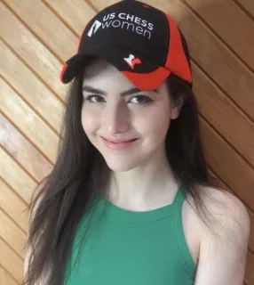 🤓 US CHESS WOMEN mulher, xadrez, chapéu, retrato, pessoa telegram sticker