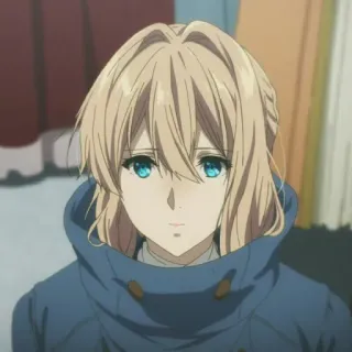 ✨ Violet Evergarden Anime, Ragazza, Personaggio, Ritratto telegram sticker