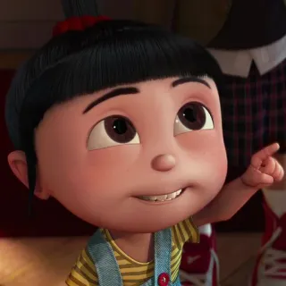 😃 Agnes Despicable Me kartun, gadis, animasi, karakter, anak, ilustrasi telegram sticker