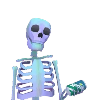 🧃 scheletro, sprite, soda, bevanda, lattina whatsapp sticker