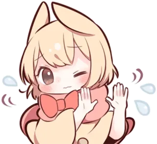 😥 애니메이션, 만화, 귀여운, 카와이, 치비 telegram sticker
