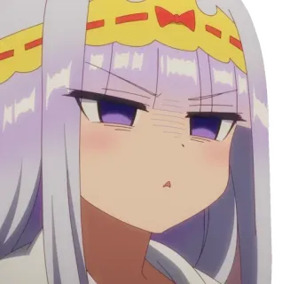 😑 Anime, Garota anime, Desenho animado, Personagem, Rosto, Ilustração, Mangá, Adesivo whatsapp sticker