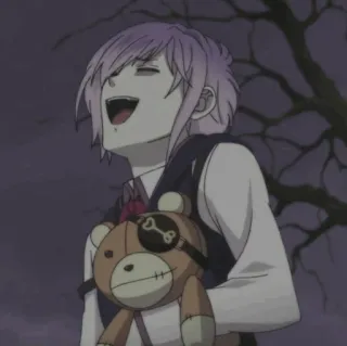 🧸 Laito Sakamaki Diabolik Lovers anime, vampire, Laito Sakamaki, Diabolik Lovers, anime boy, teddy bear telegram sticker