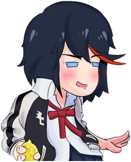 😨 Ryuko Matoi Kill la Kill Anime, Kill la Kill, Ryuko Matoi, Kreskówka, Postać telegram sticker