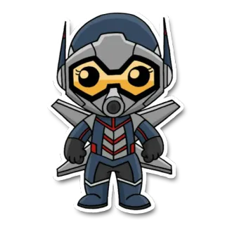 🐝 Ant-Man Ant-Man, Marvel, superhero, sticker, cartoon telegram sticker