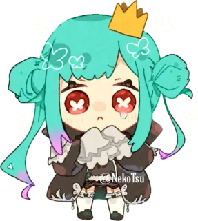 🥺 NekoTsu Anime, Chibi, Fofo, Desenho animado telegram sticker