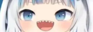 😃 Gawr Gura Anime, VTuber, Gawr, Gura, Tiburón whatsapp sticker