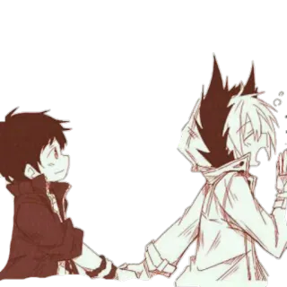 💕 Anime, Manga, Vriendschap, Illustratie, Cartoon, Kunst telegram sticker