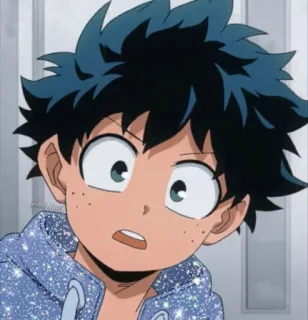 🖤 Izuku Midoriya My Hero Academia Anime, Manga, My Hero Academia, Izuku Midoriya, Deku, Dessin animé, Animation telegram sticker