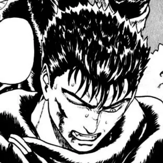 🗡️ Guts Berserk มังงะ, อนิเมะ, สยอง, เลือด, แฟนตาซี, ดาบ, นักสู้ telegram sticker