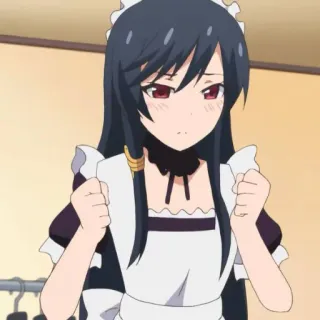 🍀 Anime meisje, Meid, Schattig, Cartoon, Manga, Anime telegram sticker