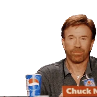 👍 Chuck Norris 俳優, 武道家, 有名人, ポートレート telegram sticker
