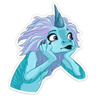 😦 Sisu Raya and the Last Dragon Sisu, drago, cartoni animati, carino, Raya e l'ultimo drago, Disney telegram sticker