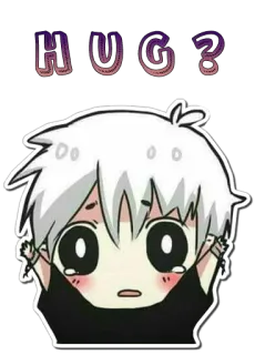 😢 HUG? Anime, Abrazo, Dibujos animados, Lindo, Llorando, Chico telegram sticker