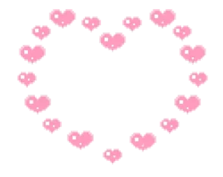 💘 hearts, pink, pixel art, love, heart shape telegram sticker