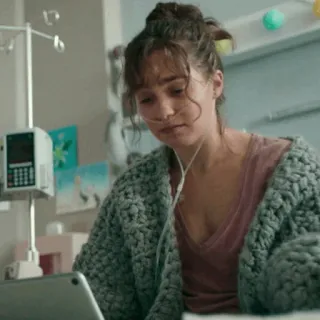 🥀 femme, hôpital, patient, maladie, médical, santé telegram sticker
