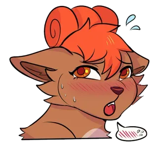 😚 Аниме, Мультфильм, Собака, Животное, Милый, Иллюстрация telegram sticker