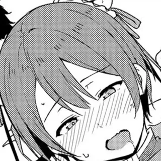 🤤 anime, manga, girl, expression, sweat, cartoon telegram sticker