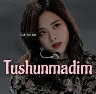 😡 Tushunmadim женщина, портрет, K-pop, лицо, Ким Джу Ын telegram sticker