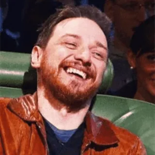 😂 James McAvoy schauspieler, lächeln, mann, lachen telegram sticker