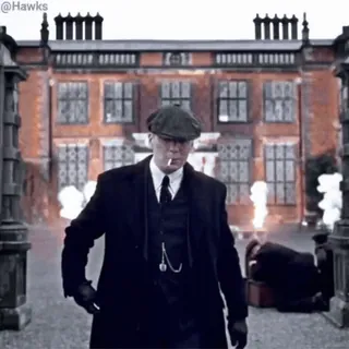 🥃 Thomas Shelby Peaky Blinders Peaky Blinders, Thomas Shelby, Cillian Murphy, Crime, Drame, Années 1920, Angleterre, Fumer whatsapp sticker