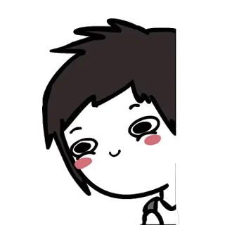 ☺️ Desenho animado, Emoção, Espiar, Fofo, Animação telegram sticker