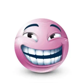 🙂 表情符号, 微笑, 粉色, 脸, 快乐 telegram sticker