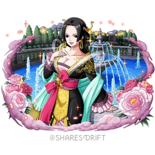 💅 Boa Hancock One Piece @SHARES DRIFT Anime, Mangá, Personagem, Boa Hancock, One Piece, Princesa, Imperatriz Pirata telegram sticker