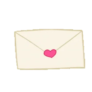❤️ enveloppe, lettre, cœur, amour, correspondance telegram sticker