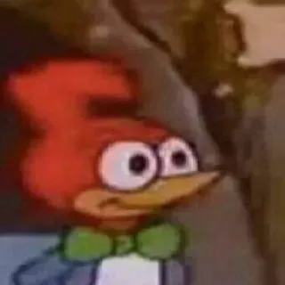 🌝 Woody Woodpecker 만화, 캐릭터, 우디 우드페커, 새 telegram sticker
