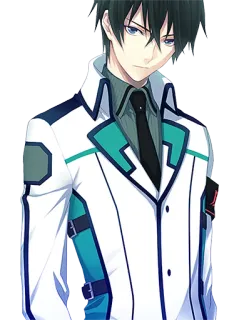 😏 Anime, Personagem, Masculino, Uniforme, Retrato telegram sticker