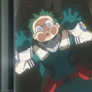 🟧 Izuku Midoriya My Hero Academia Anime, Manga, My Hero Academia, Deku, Izuku Midoriya, Lustig, Cartoon, Animation whatsapp sticker